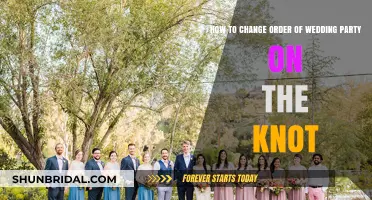 Rearranging Your Wedding Party Lineup: A Simple Guide on The Knot
