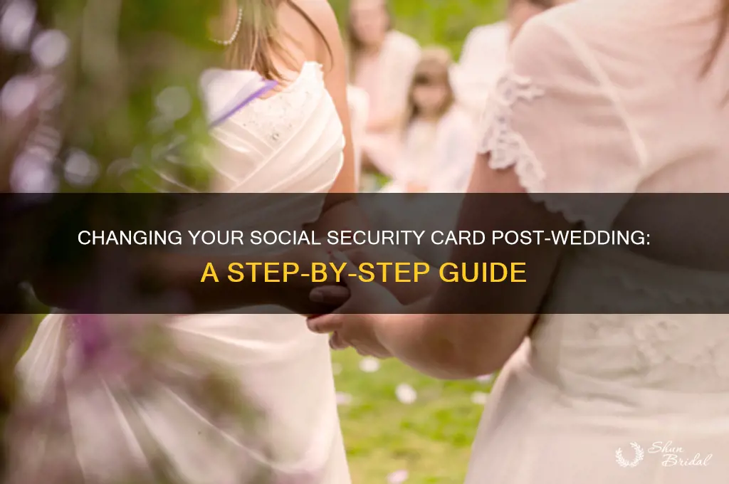 how to change social security card after wedding
