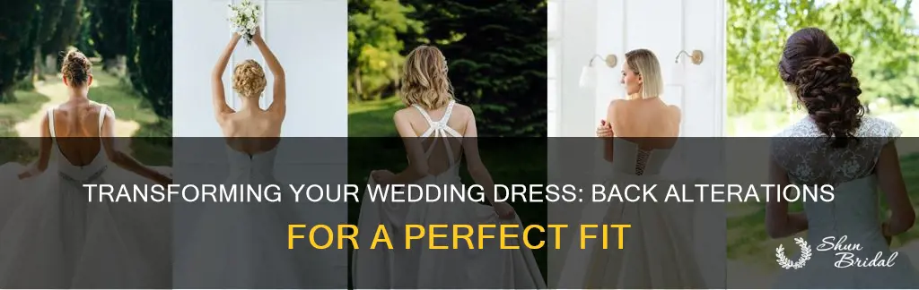 how to change the back of a wedding dress