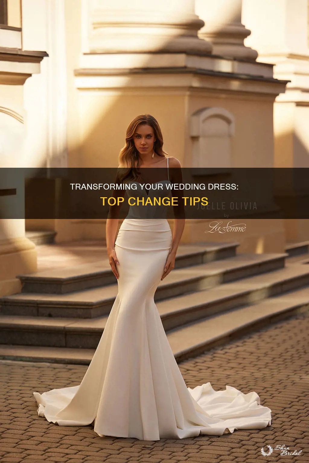 how to change the top to my wedding dress