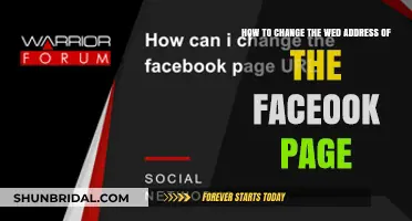 Customizing Your Facebook: Altering Your Web Address