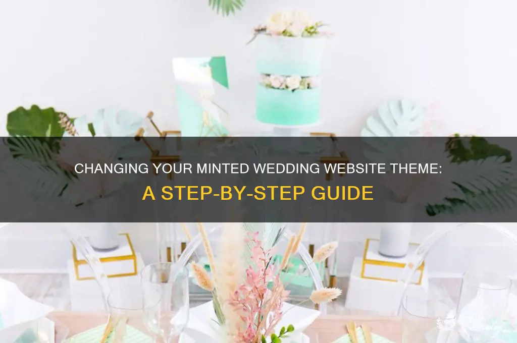 how to change wedding website theme minted