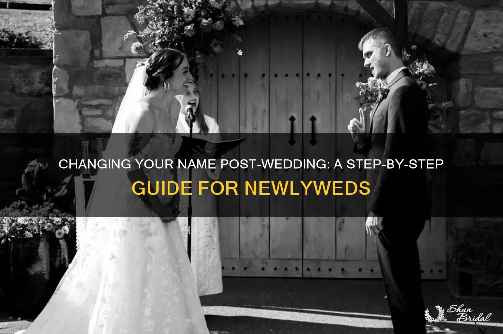 how to change your name after being wed