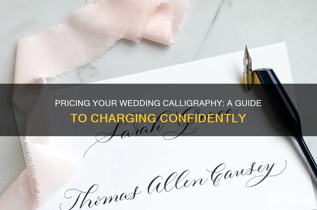how to charge as a wedding calligrapher