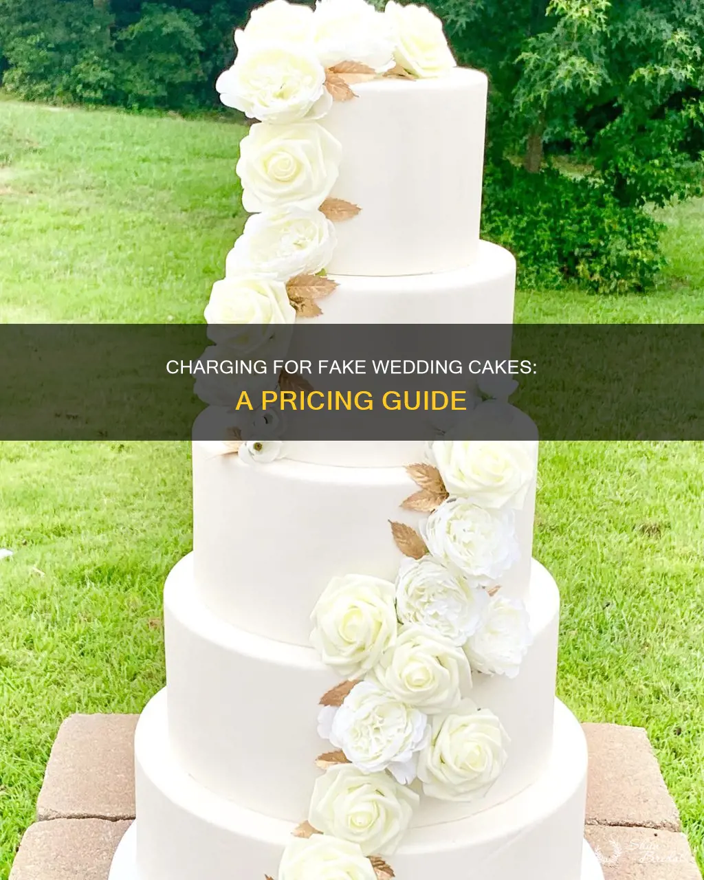 how to charge for a fake wedding cake