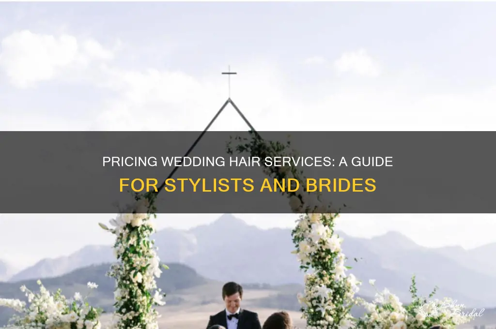 how to charge for wedding hair