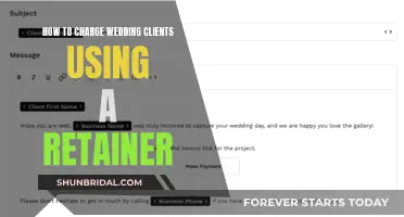 Charging Wedding Clients: Retainer Basics