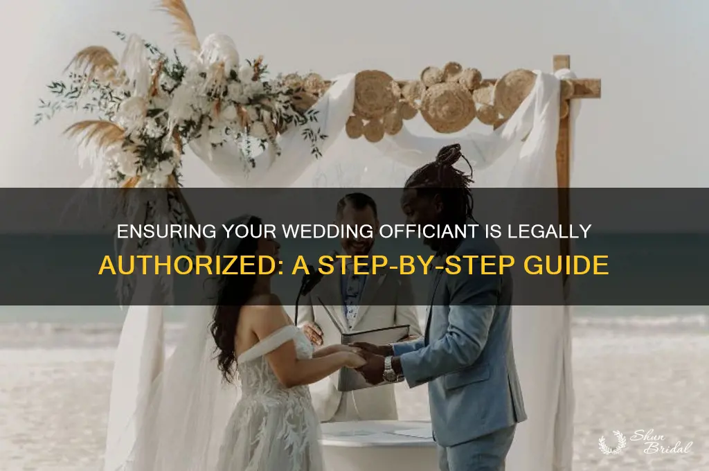 how to check if wedding officiant is legal