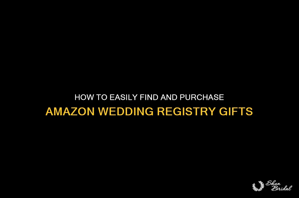 how to check out wedding registry gift amazon