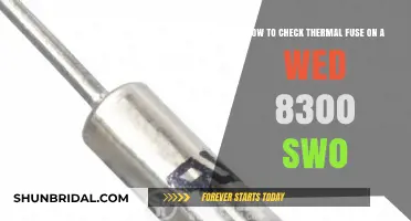 Troubleshooting Guide: Checking the Thermal Fuse on a WED 8300 SW0