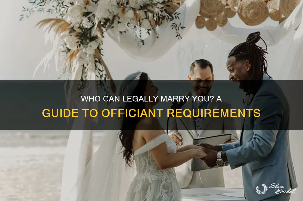 how to check who is legally allowed to perform weddings