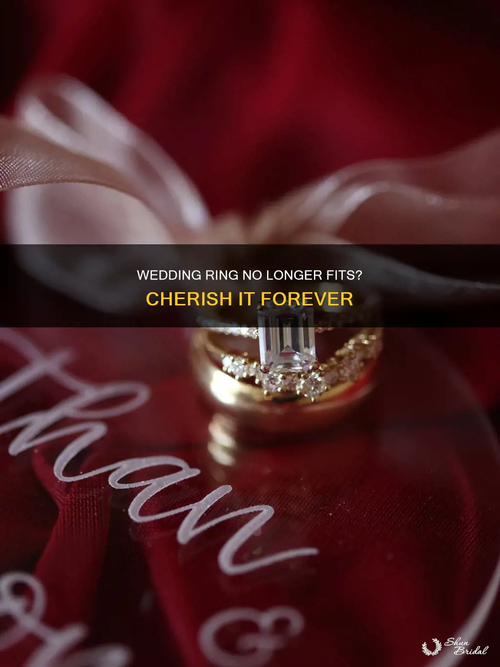 how to cherish wedding ring that no longer fits
