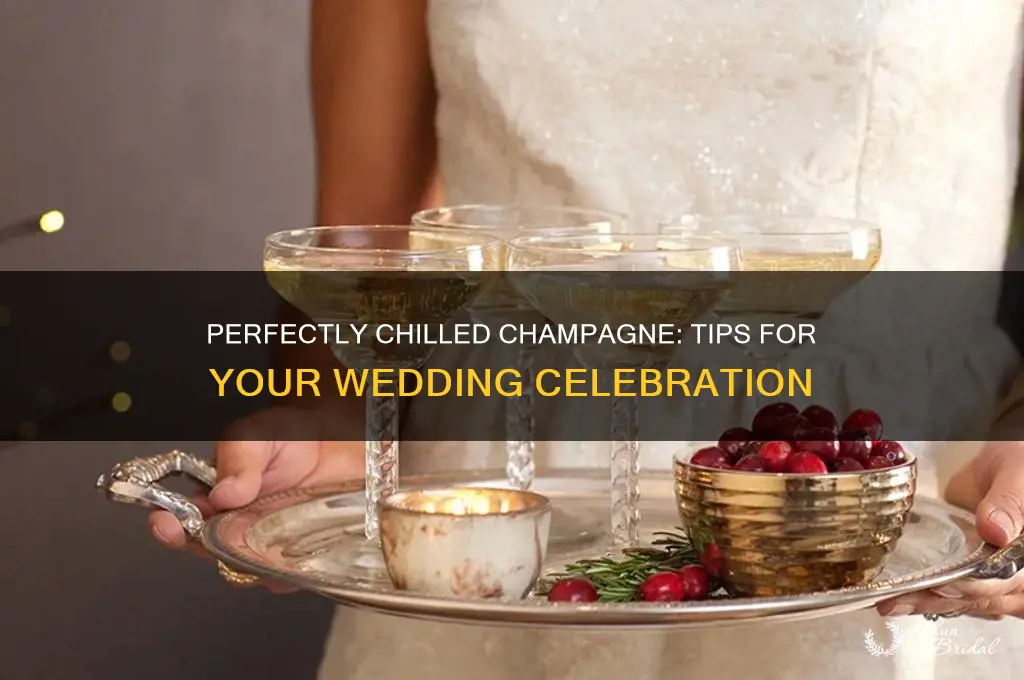 how to chill champagne for wedding