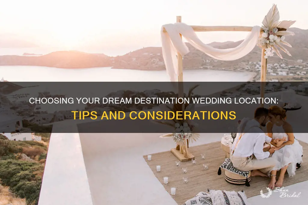 how to choose a destination wedding location