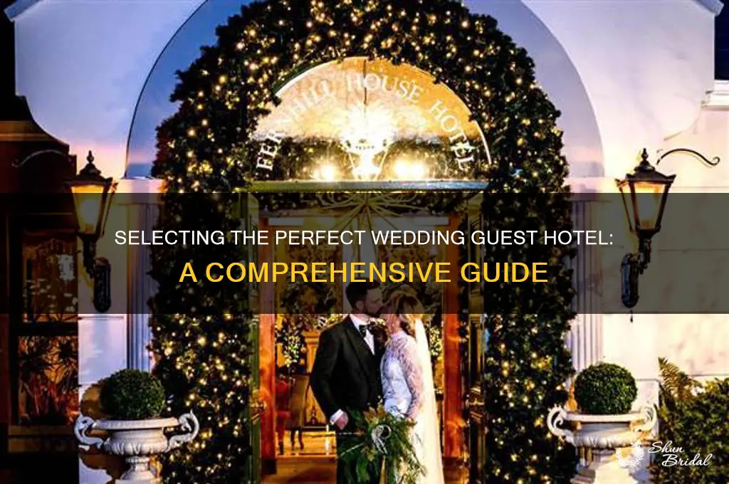 how to choose a hotel for wedding guests