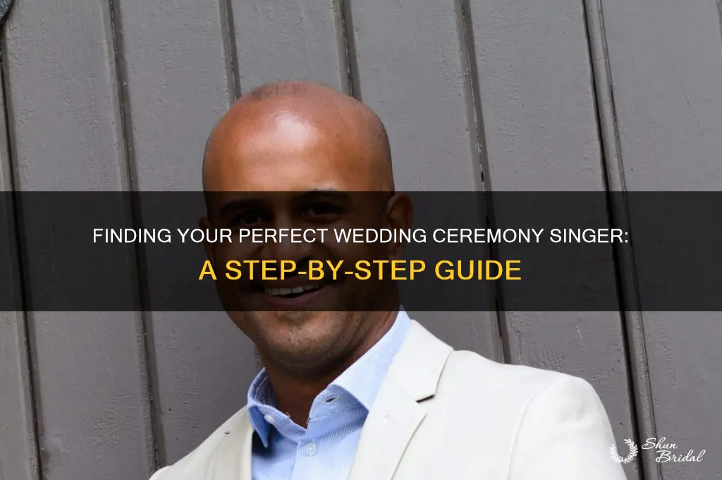 how to choose a wedding ceremony singer