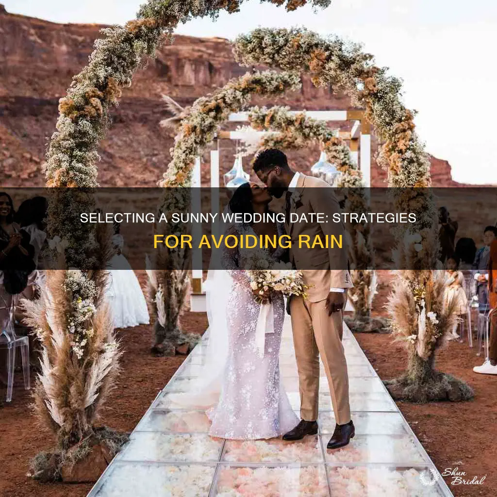 how to choose a wedding date with no rain