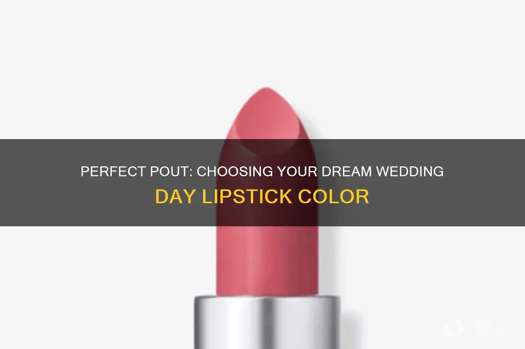 how to choose a wedding day lipstick color