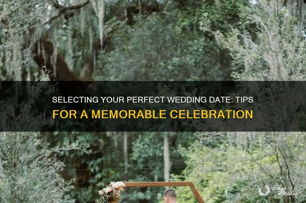 how to choose a wedding dte