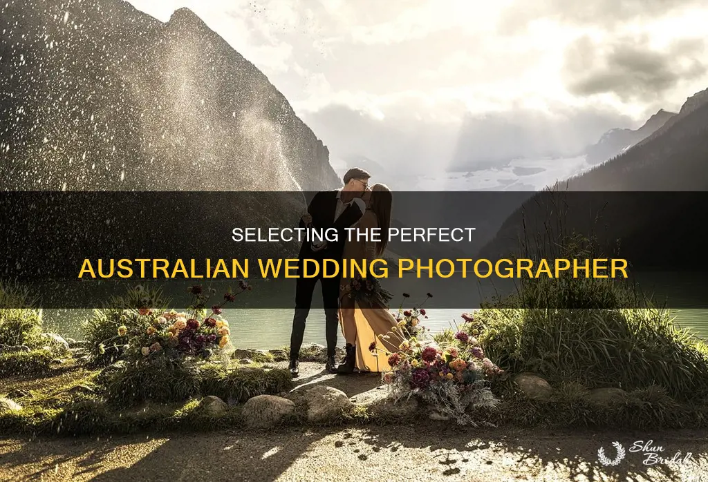 how to choose a wedding photographer australia