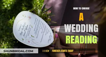 Choosing the Perfect Wedding Reading: Tips for a Meaningful Ceremony
