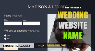 Perfect Wedding Website Name: Tips for Choosing Your Dream Domain
