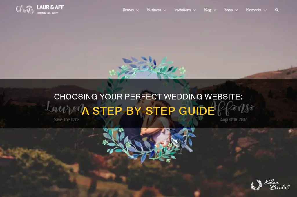 how to choose a wedding website