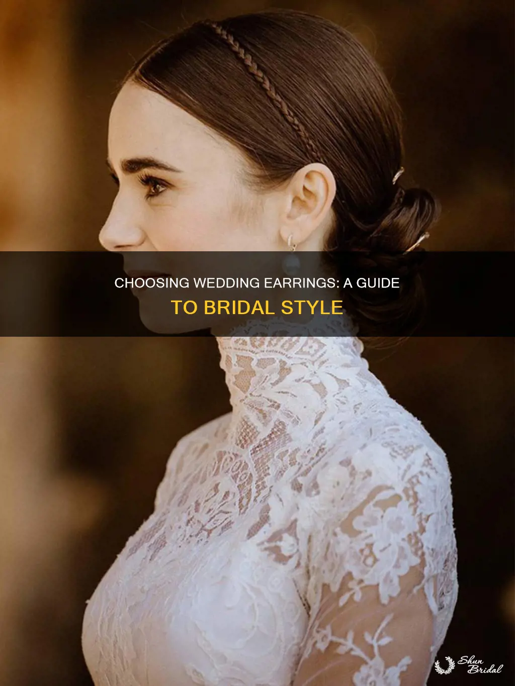 how to choose earrings for wedding dress