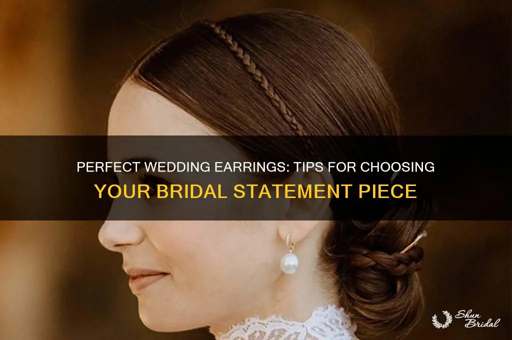 how to choose earrings for wedding