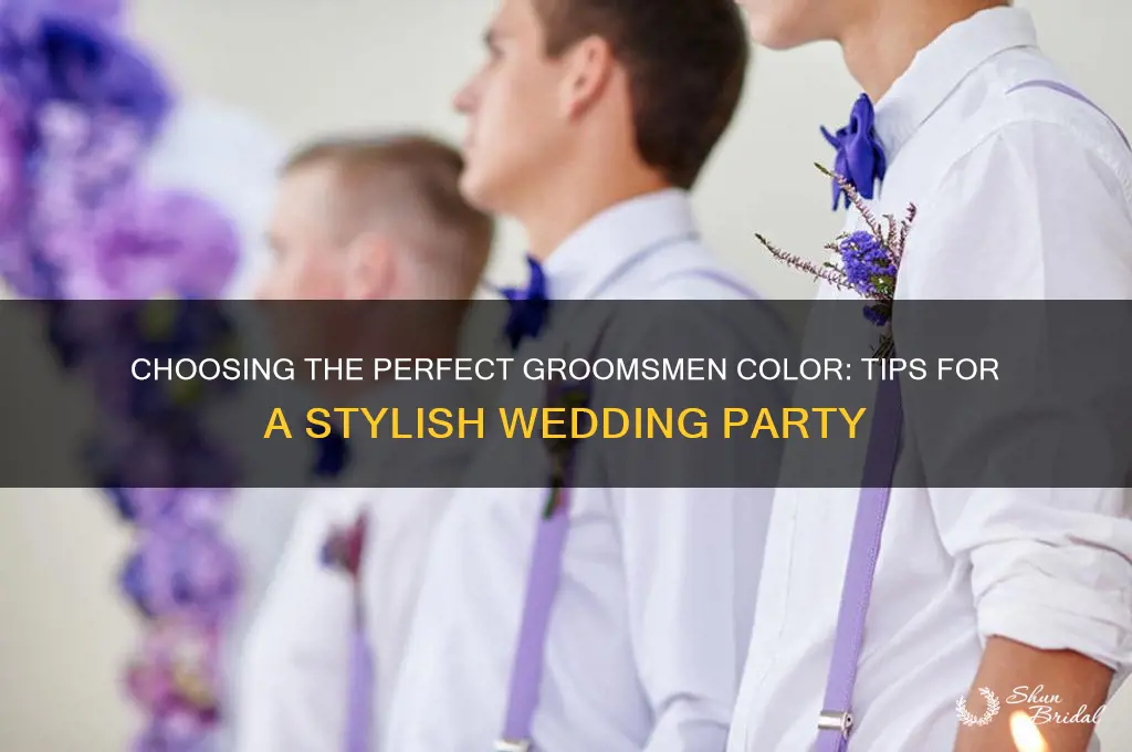how to choose groomsmen color