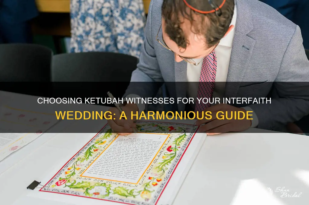 how to choose ketubah witness interfaith wedding