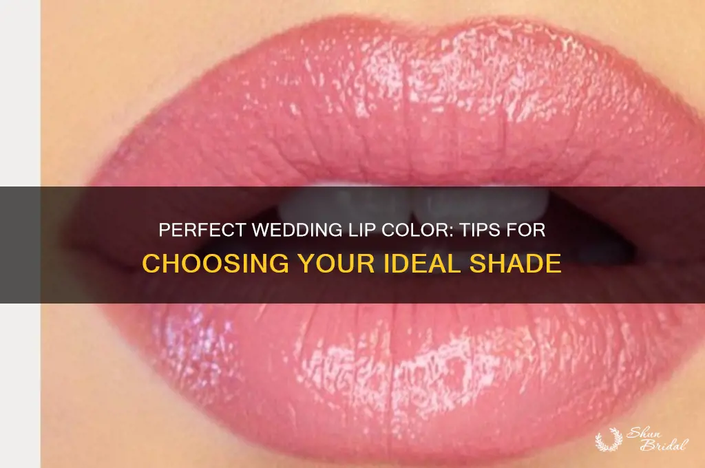 how to choose lip color for wedding