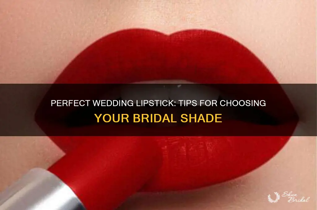 how to choose lipstick for wedding