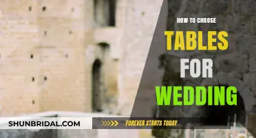 Perfect Wedding Tables: A Guide to Choosing the Right Style & Size