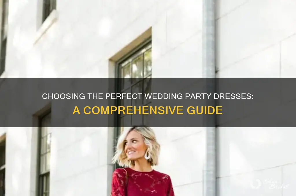how to choose the right dreses for my wedding party