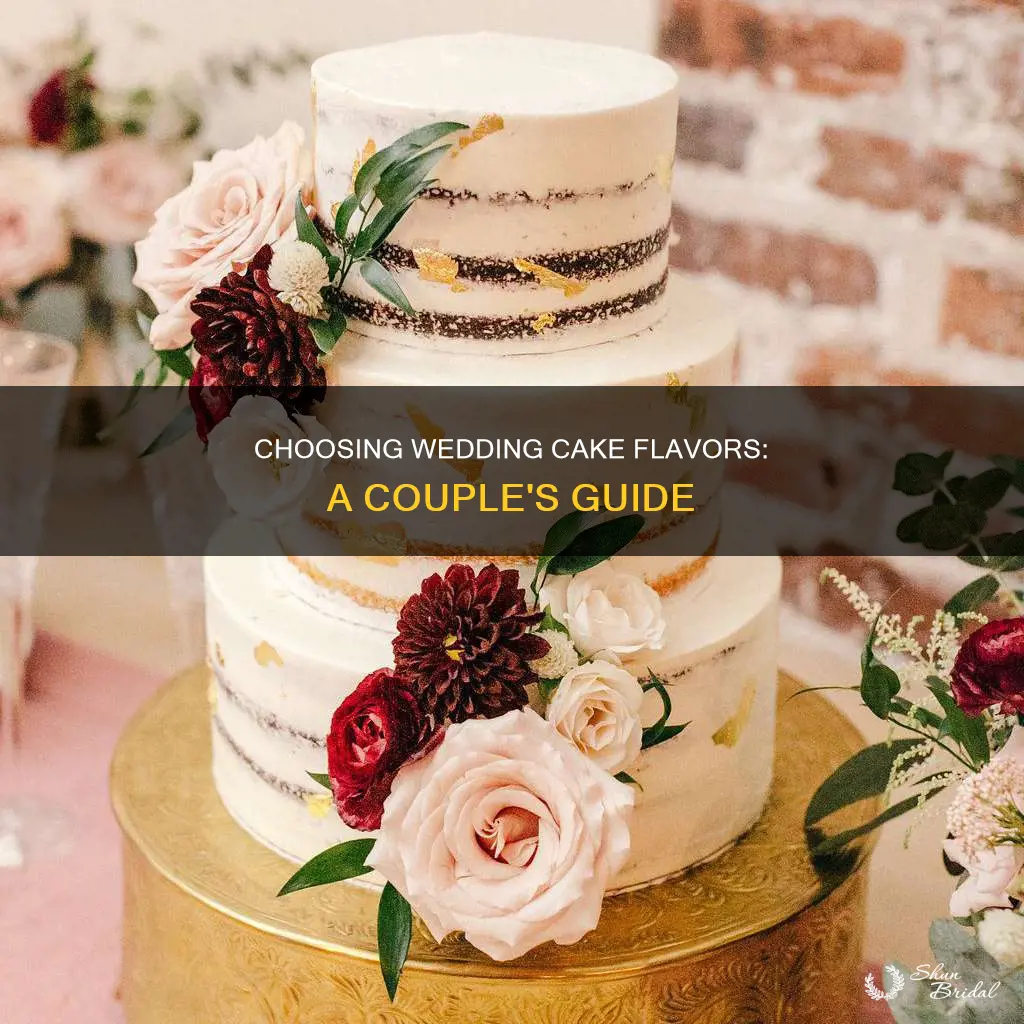 how to choose wedding cake flavors