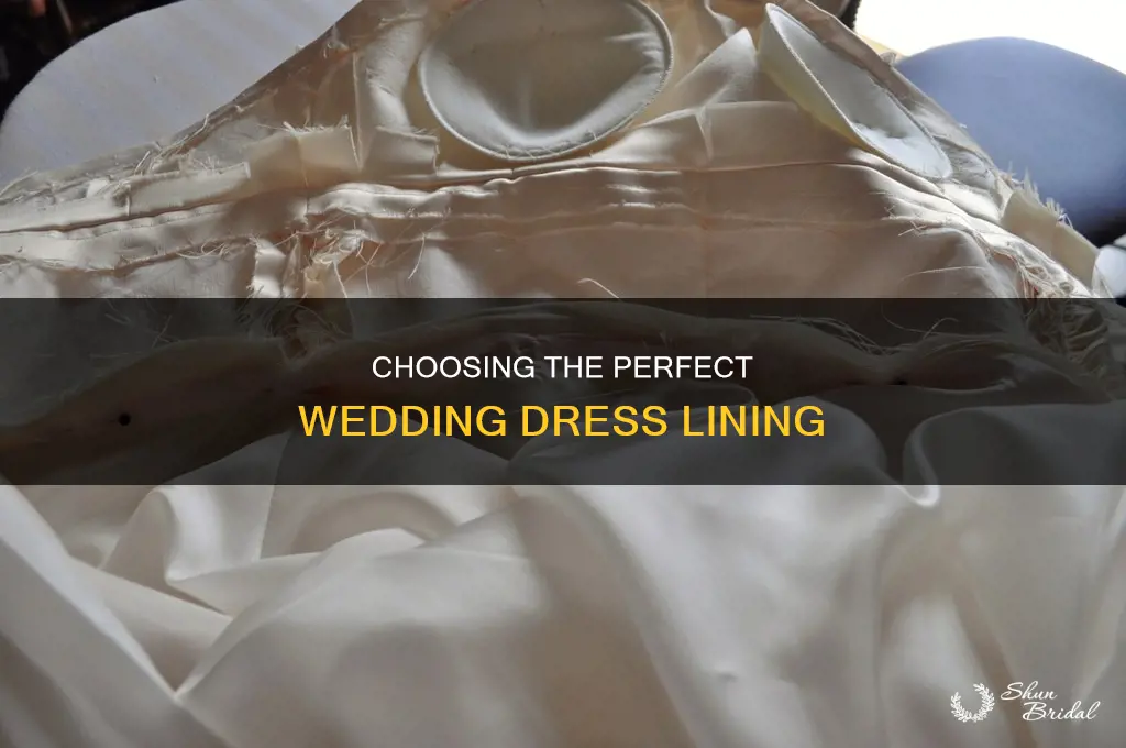 how to choose wedding dress lining