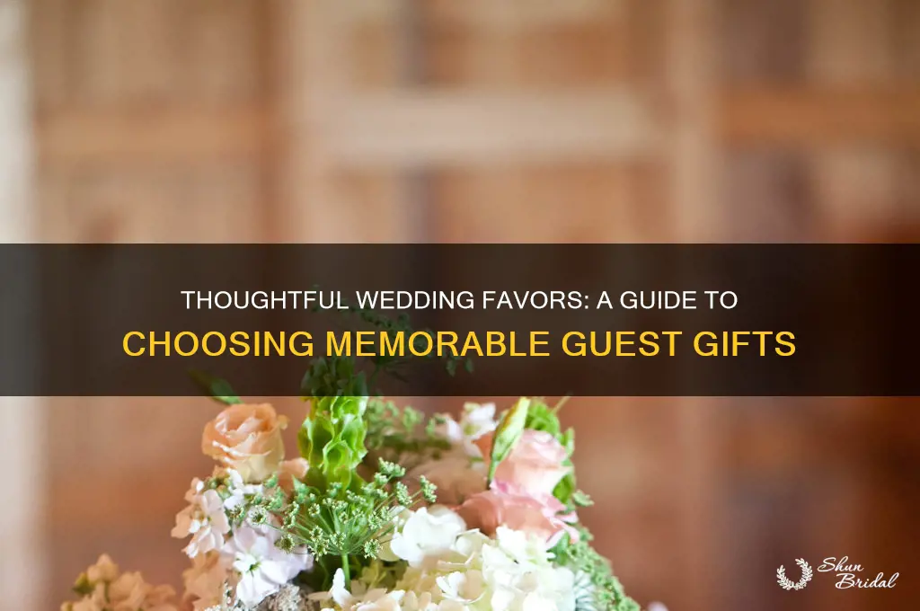 how to choose wedding favors