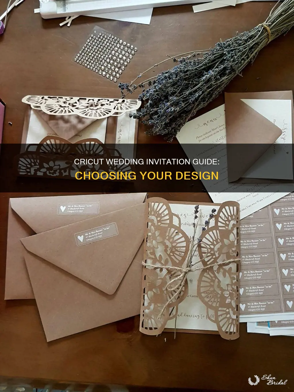 how to choose wedding invitation on cricut