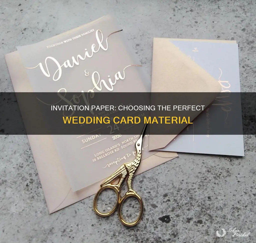 how to choose wedding invitation paper