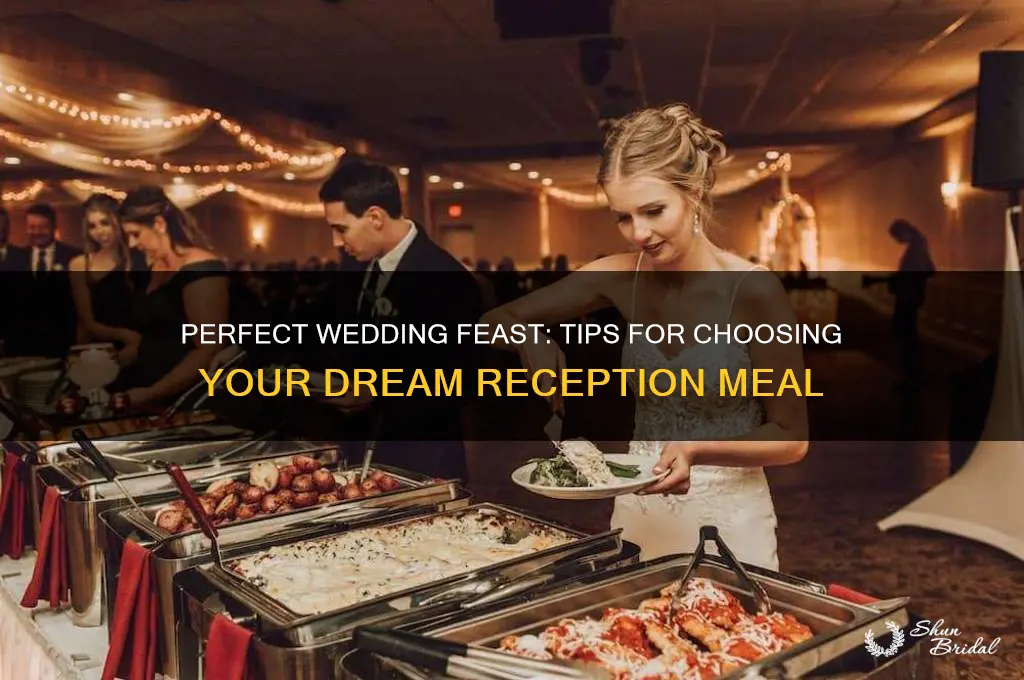 how to choose wedding meal