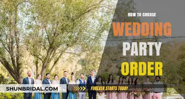 Perfect Wedding Party Lineup: Tips for Choosing the Right Order