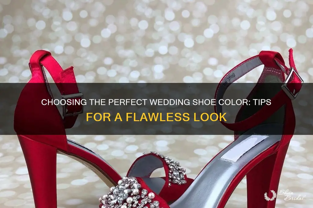 how to choose wedding shoe color