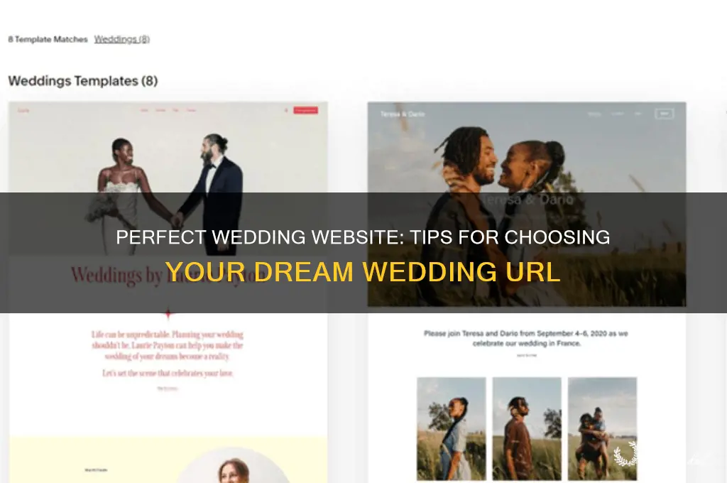 how to choose wedding url