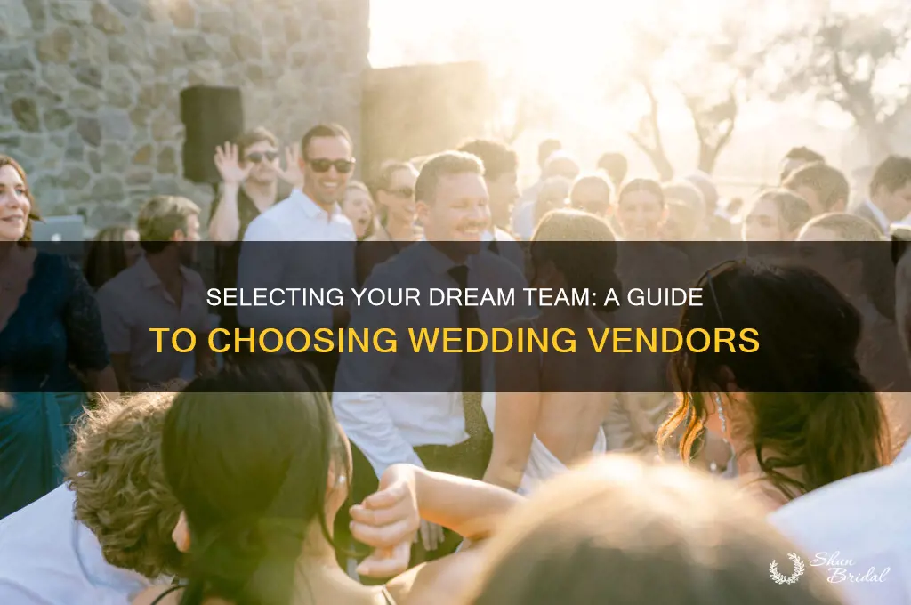 how to choose wedding vendors