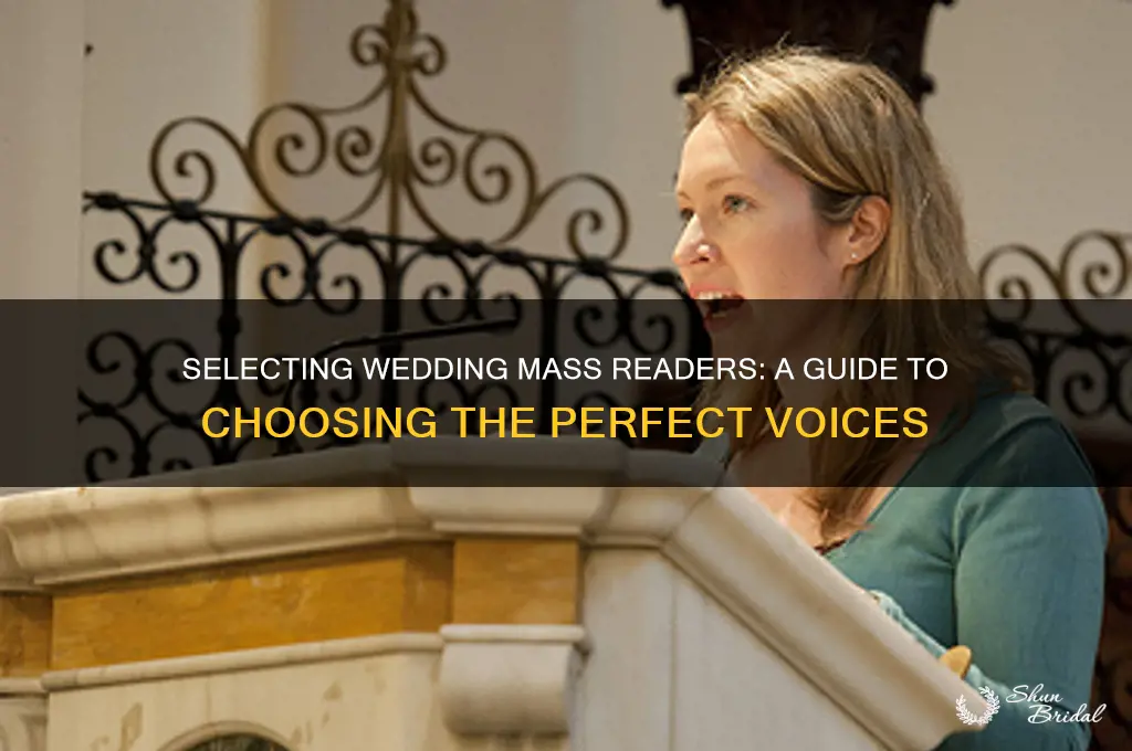 how to choose who reads at your wedding mass