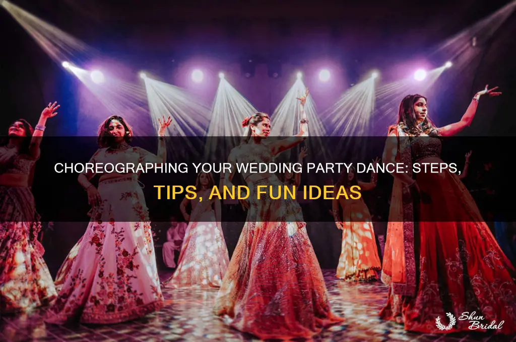 how to choreograph a wedding party dance