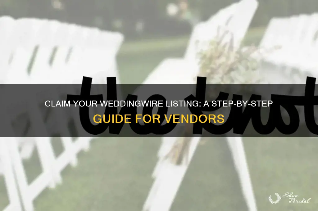 how to claim a listing on wedding wire
