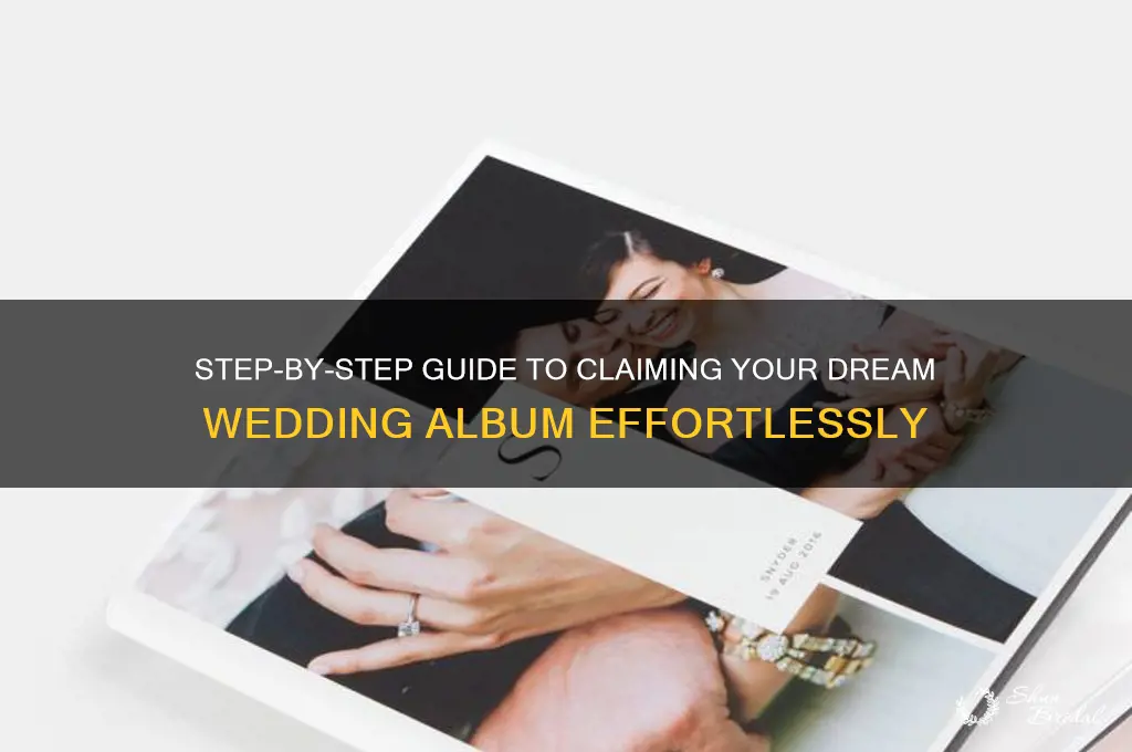 how to claim a wedding album