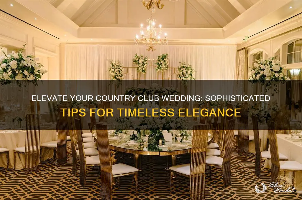 how to class up country club wedding